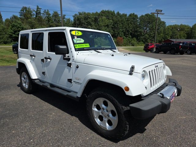 Bright White Clearcoat 2015 Jeep Wrangler SUV / Crossover Four-Wheel Drive 5-Speed Automatic