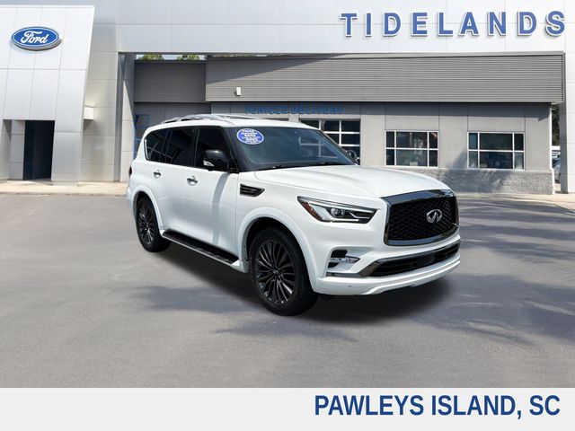 Moonstone White 2024 INFINITI QX80 SUV / Crossover All-Wheel Drive 7-Speed Automatic