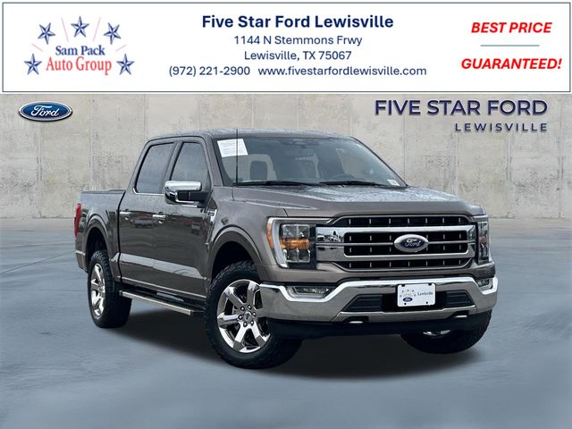 Stone Gray Metallic 2022 Ford F-150 Lariat SuperCrew 4WD Pickup Truck Four-Wheel Drive Automatic