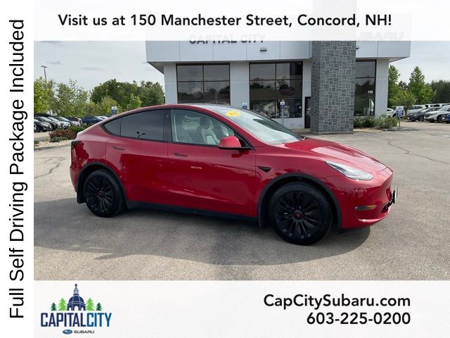 Red Multi-Coat 2022 Tesla Model Y Long Range AWD SUV / Crossover All-Wheel Drive 1-Speed Automatic