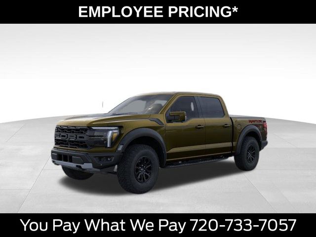 Green 2026 Ford F-150 Raptor SuperCrew 4WD Pickup Truck Four-Wheel Drive Automatic