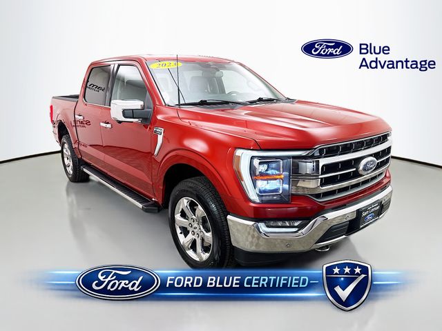 Chili Pepper Red 2023 Ford F-150 Lariat SuperCrew 4WD Pickup Truck Four-Wheel Drive Automatic
