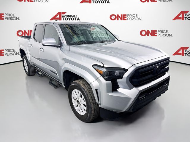Celestial Silver Metallic 2025 Toyota Tacoma SR5 Double Cab 4WD Pickup Truck Four-Wheel Drive 8-Speed Automatic