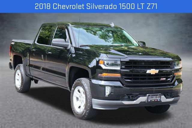 Black 2018 Chevrolet Silverado 1500 Pickup Truck Four-Wheel Drive 6-Speed Automatic Overdrive