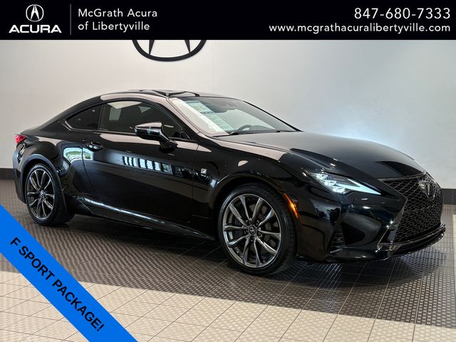 Black (Obsidian) 2021 Lexus RC Coupe Rear-Wheel Drive 8-Speed Automatic