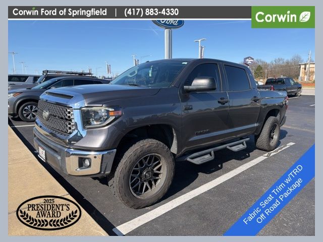 Magnetic Gray Metallic 2019 Toyota Tundra SR5 CrewMax 5.7L 4WD Pickup Truck Four-Wheel Drive 6-Speed Automatic
