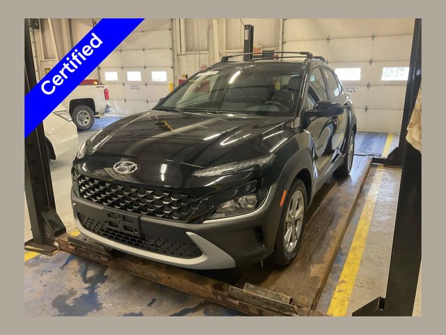 Abyss Black Pearl 2023 Hyundai Kona SEL AWD SUV / Crossover All-Wheel Drive Continuously Variable Transmission