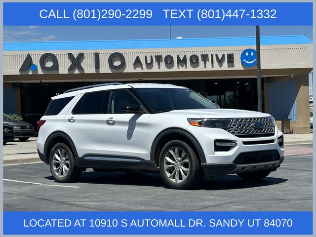 Oxford White 2021 Ford Explorer SUV / Crossover All-Wheel Drive Automatic
