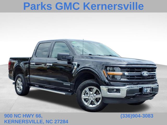 Black Metallic 2025 Ford F-150 XLT SuperCrew 4WD Pickup Truck Four-Wheel Drive Automatic