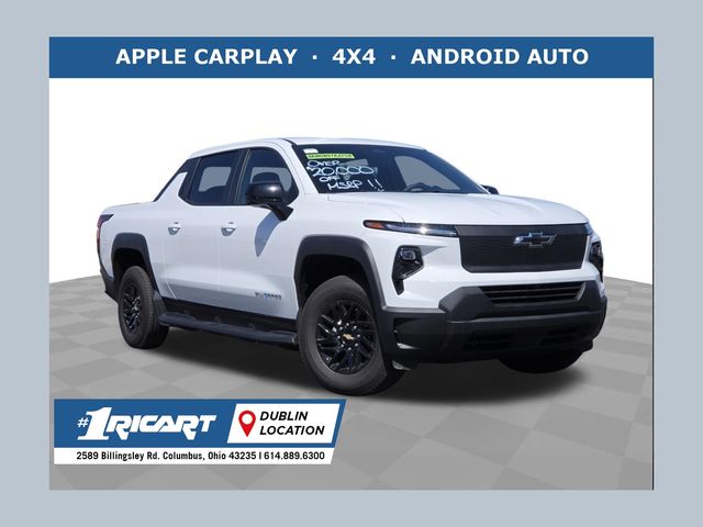 Summit White 2024 Chevrolet Silverado EV Work Truck with 4WT e4WD Pickup Truck All-Wheel Drive 1-Speed Automatic