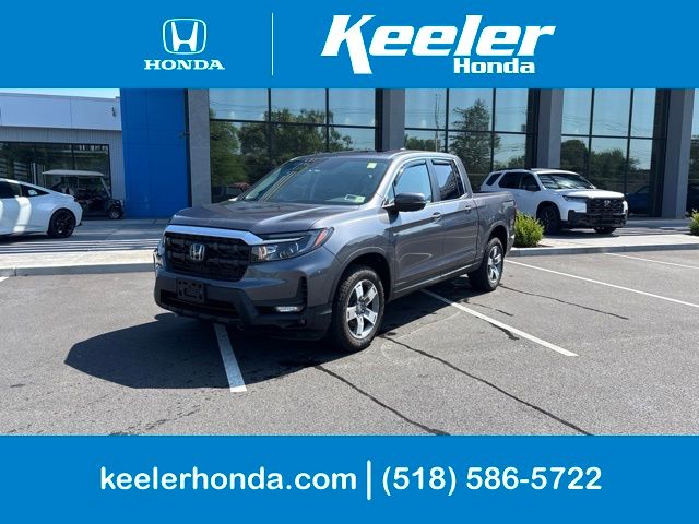 Crystal Black Pearl 2025 Honda Ridgeline Pickup Truck All-Wheel Drive 9-Speed Automatic