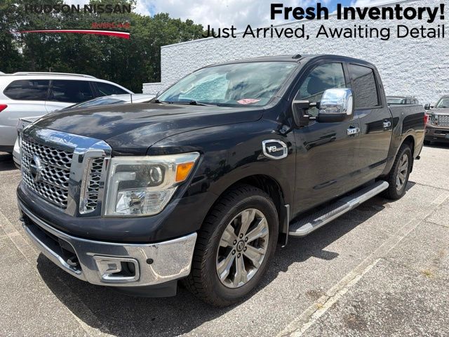 Gray (Magnetic Black) 2017 Nissan Titan Pickup Truck 4X2 7-Speed Automatic