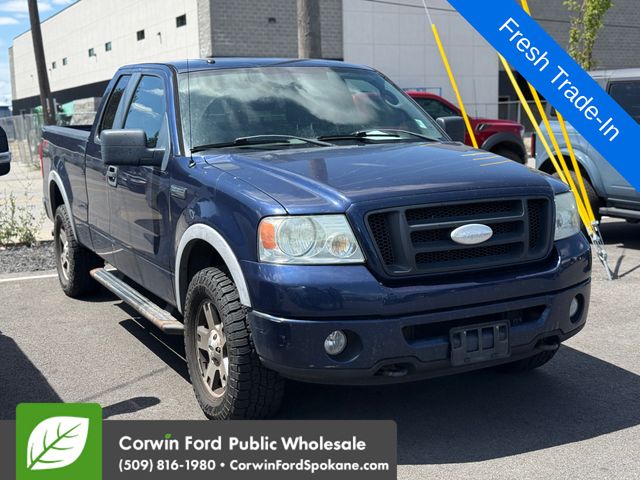 Dark Blue Pearl Clearcoat Metallic 2008 Ford F-150 Pickup Truck Four-Wheel Drive 4-Speed Automatic Overdrive