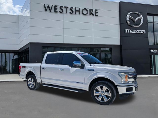 White Platinum Clearcoat Metallic 2018 Ford F-150 Pickup Truck Four-Wheel Drive Automatic