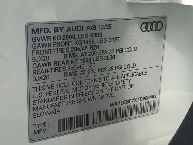 new 2026 Audi Q7 car, priced at $66,740