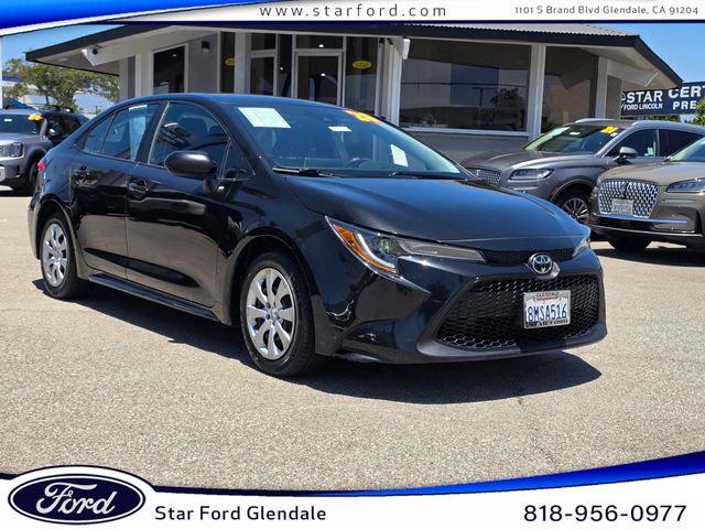Black Sand Pearl 2020 Toyota Corolla Sedan Front-Wheel Drive Continuously Variable Transmission