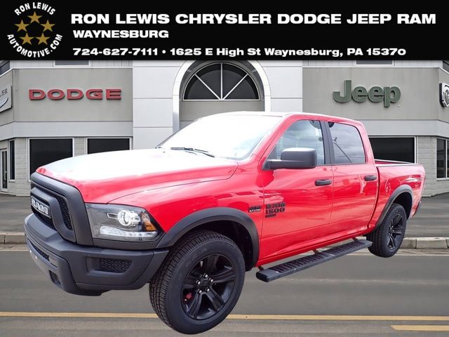 Flame Red Clearcoat 2022 RAM 1500 Classic Warlock Crew Cab 4WD Pickup Truck Four-Wheel Drive 8-Speed Automatic