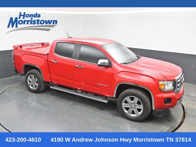 Cardinal Red 2018 GMC Canyon Pickup Truck Four-Wheel Drive 8-Speed Automatic