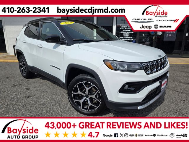 Bright White Clearcoat 2026 Jeep Compass SUV / Crossover Four-Wheel Drive 8-Speed Automatic