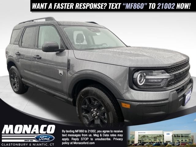 Carbonized Gray Metallic 2025 Ford Bronco Sport SUV / Crossover All-Wheel Drive 8-Speed Automatic