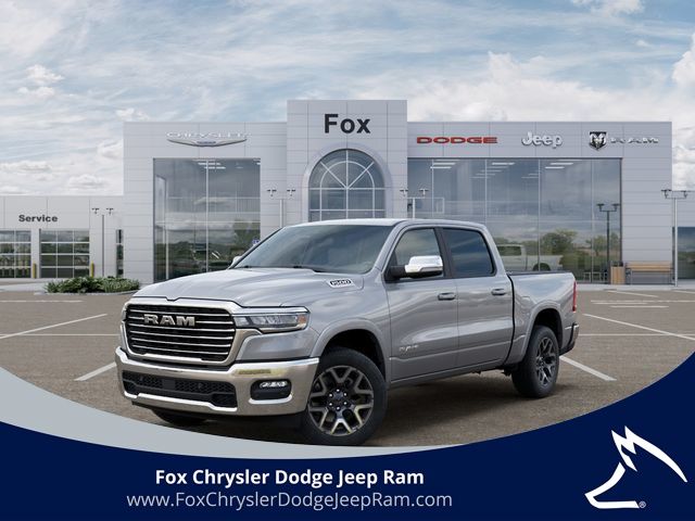 Billet Silver Metallic Clearcoat 2026 RAM 1500 Laramie Crew Cab 4WD Pickup Truck Four-Wheel Drive 8-Speed Automatic