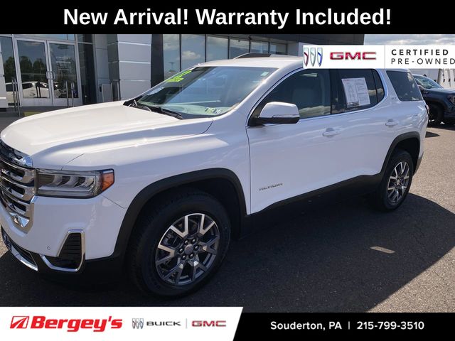 Summit White 2022 GMC Acadia SLT AWD SUV / Crossover Four-Wheel Drive 9-Speed Automatic