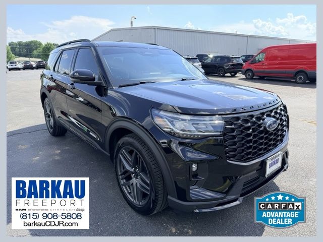 Black Metallic 2025 Ford Explorer SUV / Crossover All-Wheel Drive Automatic