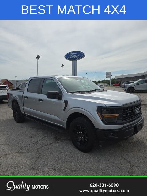 Silver Metallic 2024 Ford F-150 Pickup Truck Four-Wheel Drive Automatic