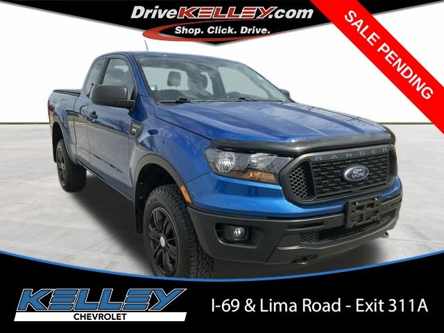 Lightning Blue Metallic 2020 Ford Ranger XL SuperCab 4WD Pickup Truck Four-Wheel Drive Automatic