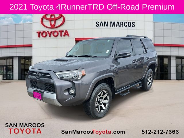 Magnetic Gray Metallic 2021 Toyota 4Runner TRD Off-Road Premium 4WD SUV / Crossover Four-Wheel Drive 5-Speed Automatic Overdrive