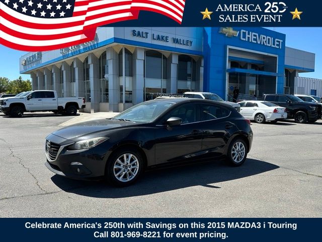 Jet Black Mica 2015 Mazda MAZDA3 Hatchback Front-Wheel Drive 6-Speed Automatic