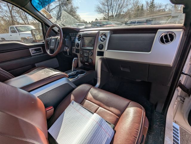 2014 White Platinum Clearcoat Metallic Ford F-150 King Ranch 4X4 Truck