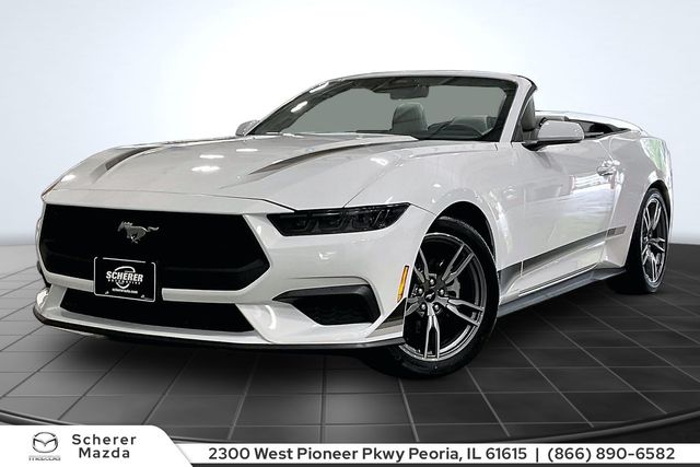 White 2025 Ford Mustang Convertible Rear-Wheel Drive Automatic