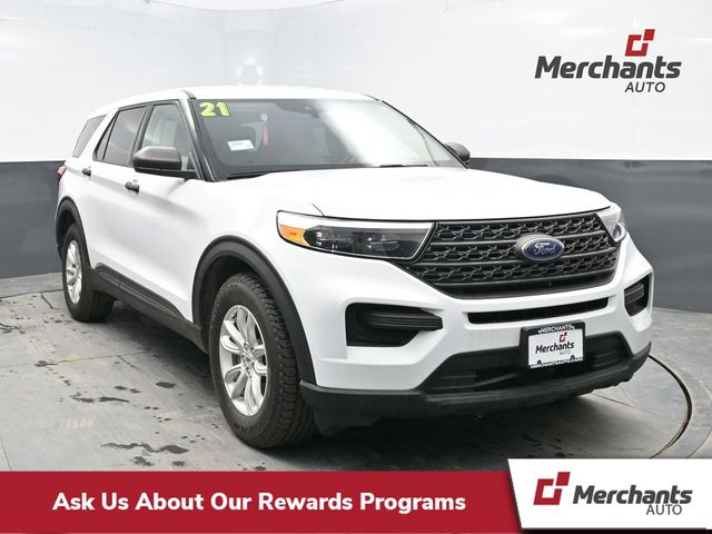 Oxford White 2021 Ford Explorer AWD SUV / Crossover All-Wheel Drive Automatic