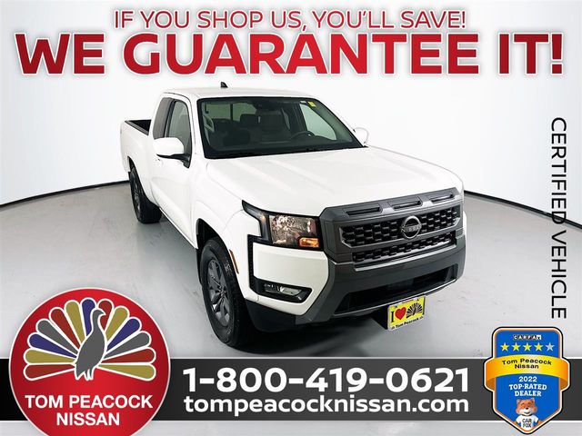 Glacier White 2025 Nissan Frontier SV King Cab RWD Pickup Truck 4X2 9-Speed Automatic Overdrive