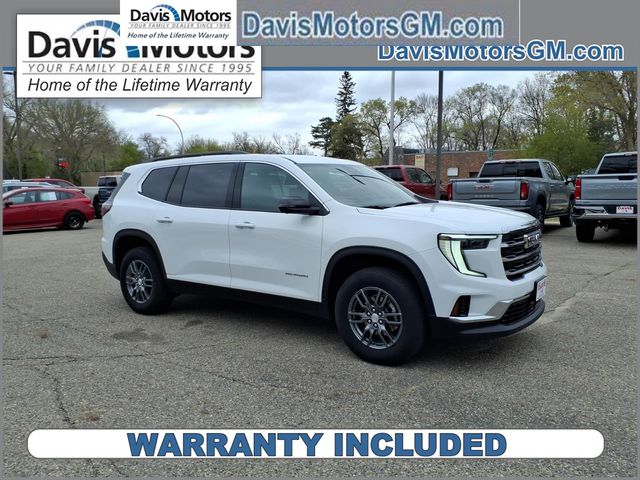 Summit White 2025 GMC Acadia SUV / Crossover Four-Wheel Drive 8-Speed Automatic