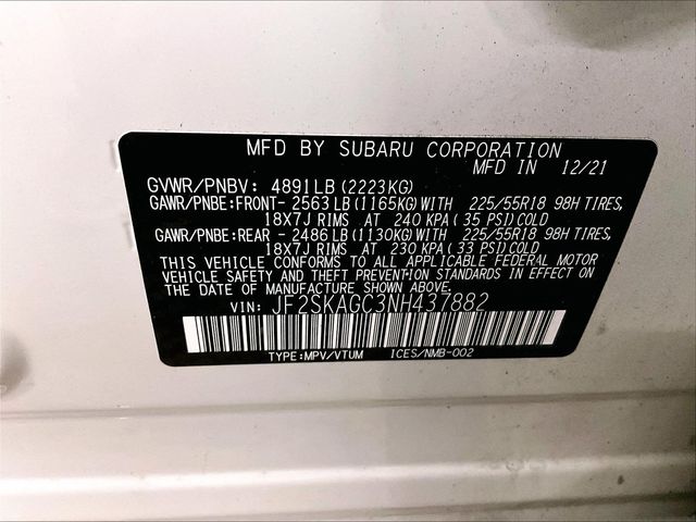 2022 Subaru Forester Sport White at South Hills Kia