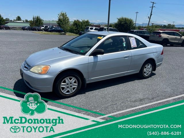Satin Silver Metallic 2003 Honda Civic Coupe Coupe Front-Wheel Drive 4-Speed Automatic Overdrive