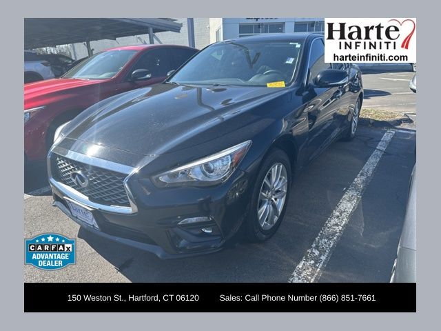 Black Obsidian 2019 INFINITI Q50 2.0t Pure AWD Sedan All-Wheel Drive 7-Speed Automatic Overdrive