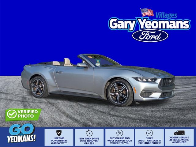 Silver Metallic 2024 Ford Mustang Convertible Rear-Wheel Drive Automatic