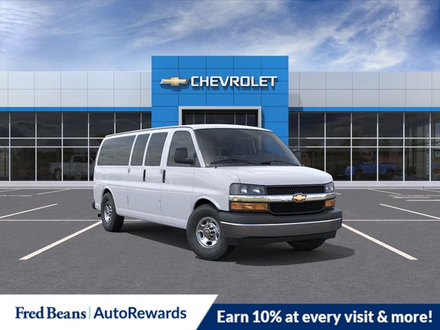 Summit White 2026 Chevrolet Express 3500 LT Extended RWD Van Rear-Wheel Drive