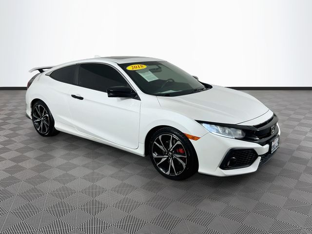 Taffeta White 2018 Honda Civic Coupe Coupe Front-Wheel Drive 6-Speed Manual