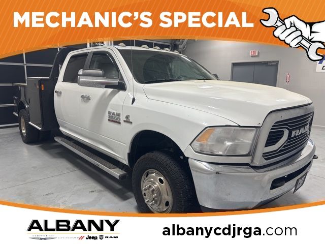 Bright White Clearcoat 2018 RAM 3500 SLT Crew Cab LB DRW 4WD Pickup Truck Four-Wheel Drive 6-Speed Automatic