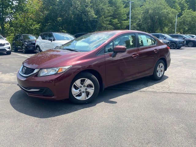 Red (Crimson Pearl) 2014 Honda Civic Sedan Front-Wheel Drive Continuously Variable Transmission