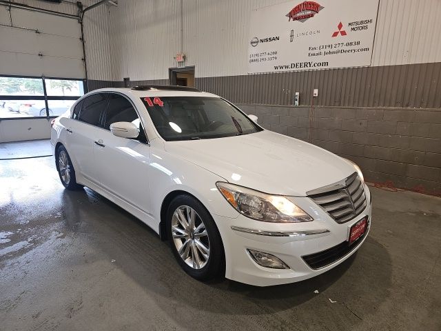 Casablanca White 2014 Hyundai Genesis Sedan 8-Speed Automatic