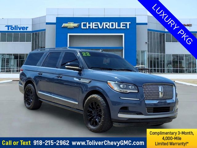 Blue Metallic 2022 Lincoln Navigator SUV / Crossover Four-Wheel Drive Automatic