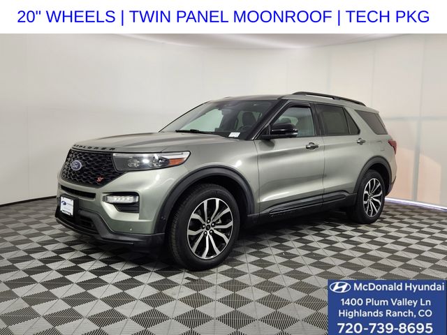 Silver Spruce Metallic 2020 Ford Explorer ST AWD SUV / Crossover All-Wheel Drive Automatic