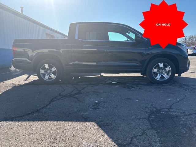 Crystal Black Pearl 2025 Honda Ridgeline RTL AWD Pickup Truck All-Wheel Drive 9-Speed Automatic