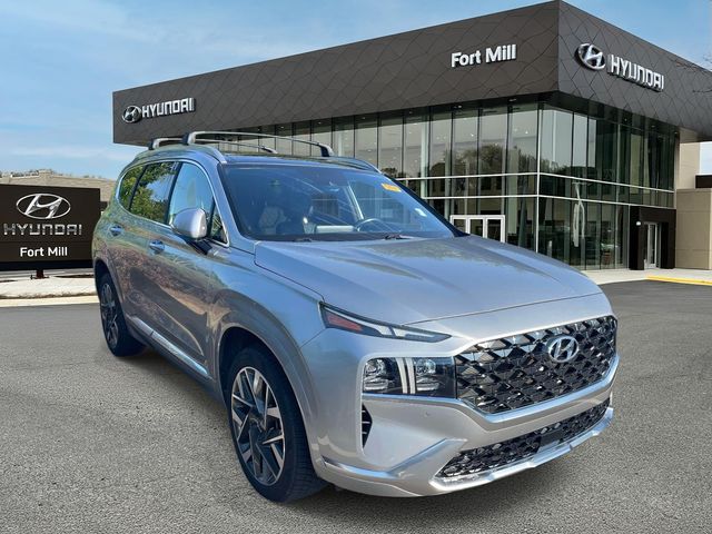 Shimmering Silver 2022 Hyundai Santa Fe Calligraphy FWD SUV / Crossover Front-Wheel Drive Automatic