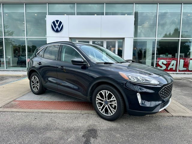 Blue Metallic 2021 Ford Escape Hybrid SUV / Crossover Front-Wheel Drive Continuously Variable Transmission